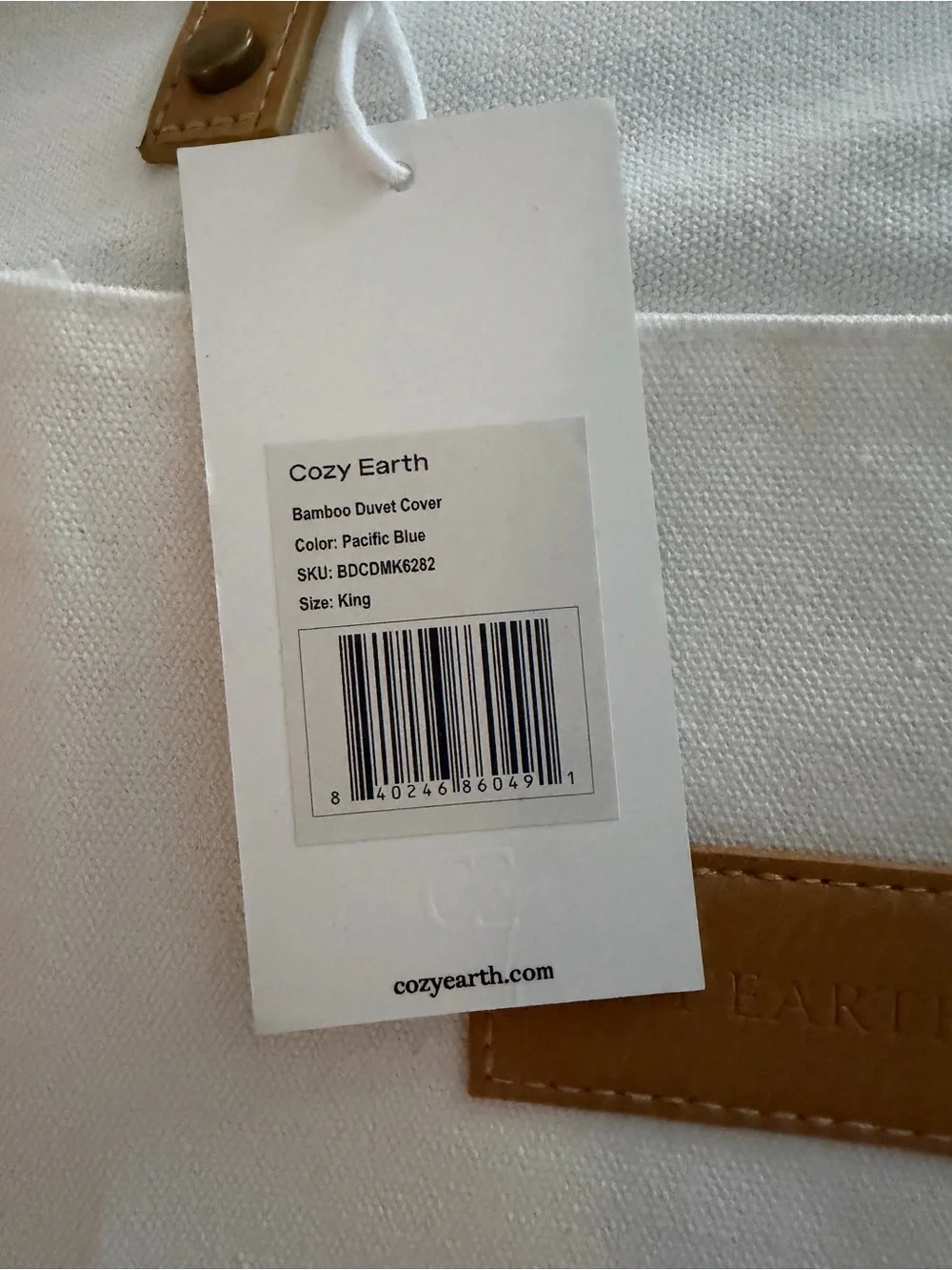 Cozy Earth Pacific Blue Duvet Cover